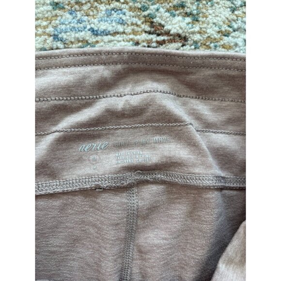 OFFLINE By Aerie Real Me Warmup Drawcord Leggings Light Pink Size Medium Cozy - Picture 6 of 7